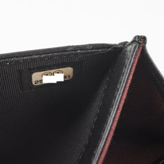 Chanel Mini Black Lambskin Cardholder