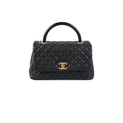 Chanel Coco Handle Caviar Medium Black