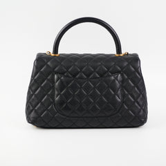 Chanel Coco Handle Caviar Medium Black