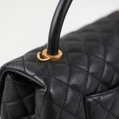 Chanel Coco Handle Caviar Medium Black