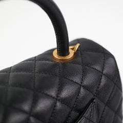 Chanel Coco Handle Caviar Medium Black