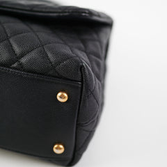 Chanel Coco Handle Caviar Medium Black