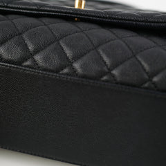 Chanel Coco Handle Caviar Medium Black