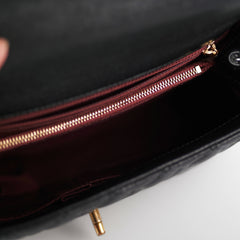 Chanel Coco Handle Caviar Medium Black