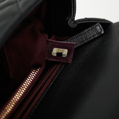 Chanel Coco Handle Caviar Medium Black