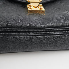 Louis Vuitton Pochette Metis Black Empreinte