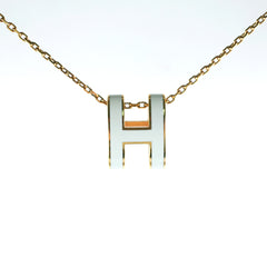 Hermes Pop H White Necklace