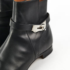 Hermes Neo Ankle Boots Size 40 Black