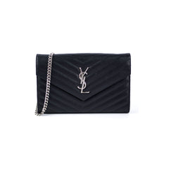 Saint Laurent Envelope Black Crossbody Bag