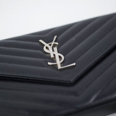 Saint Laurent Envelope Black Crossbody Bag