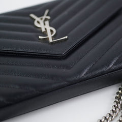 Saint Laurent Envelope Black Crossbody Bag