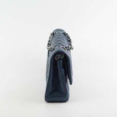 Chanel Medium/Large Double Classic Flap Caviar Navy