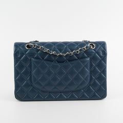 Chanel Medium/Large Double Classic Flap Caviar Navy