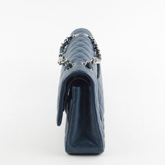 Chanel Medium/Large Double Classic Flap Caviar Navy