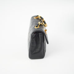 Chanel Mini Vintage Lambskin Black Flap Bag