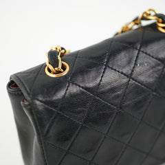 Chanel Mini Vintage Lambskin Black Flap Bag