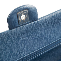 Chanel Medium/Large Double Classic Flap Caviar Navy