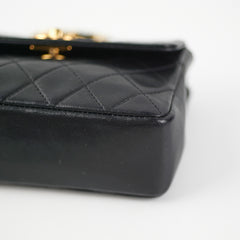 Chanel Mini Vintage Lambskin Black Flap Bag