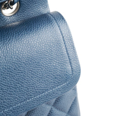 Chanel Medium/Large Double Classic Flap Caviar Navy