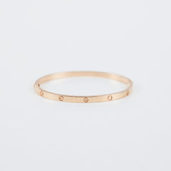 Cartier Love Small Size 17 Rose Gold Bracelet