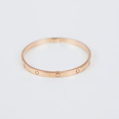 Cartier Love Small Size 17 Rose Gold Bracelet