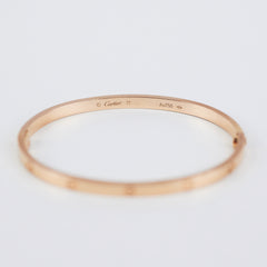 Cartier Love Small Size 17 Rose Gold Bracelet