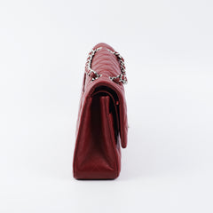 Chanel Medium/Large Caviar Double Classic Flap Red
