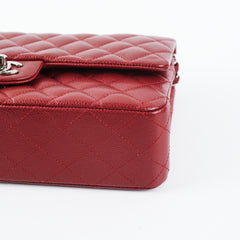 Chanel Medium/Large Caviar Double Classic Flap Red