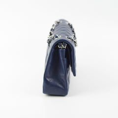 Chanel Classic Flap Medium/Large Caviar Blue Shoulder Bag