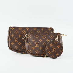 Louis Vuitton Multi Pochette Monogram Pink Bag