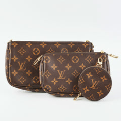 Louis Vuitton Multi Pochette Monogram Pink Bag