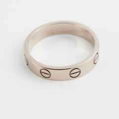 Cartier Love Ring Small Model Size 50 White Gold