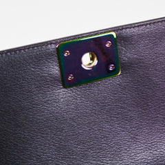 Chanel Small Boy Mermaid Iridescent Purple Shoulder Bag