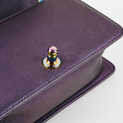 Chanel Small Boy Mermaid Iridescent Purple Shoulder Bag