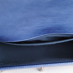 Chanel Old Medium Boy Metallic Blue