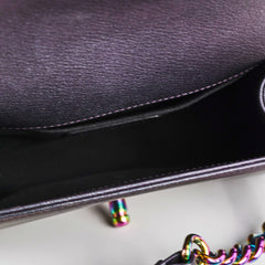 Chanel Small Boy Mermaid Iridescent Purple Shoulder Bag