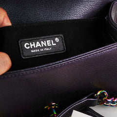 Chanel Small Boy Mermaid Iridescent Purple Shoulder Bag