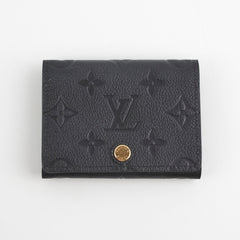 Louis Vuitton Monogram Empreinte Black Card Holder