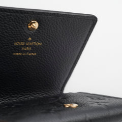 Louis Vuitton Monogram Empreinte Black Card Holder