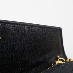 ITEM 8 - Saint Laurent Envelope Wallet On Chain WOC Black