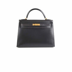 Hermes Kelly 32 Box Graphite Stamp E Square (2001)