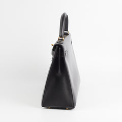 Hermes Kelly 32 Box Graphite Stamp E Square (2001)
