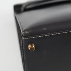 Hermes Kelly 32 Box Graphite Stamp E Square (2001)