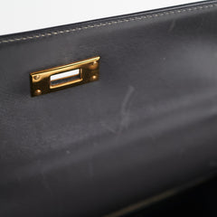 Hermes Kelly 32 Box Graphite Stamp E Square (2001)