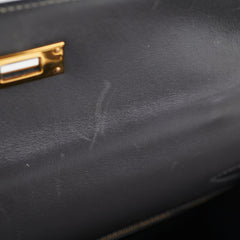 Hermes Kelly 32 Box Graphite Stamp E Square (2001)