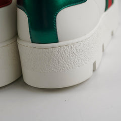 Gucci Ace Embroidered Platform Sneaker Size 40
