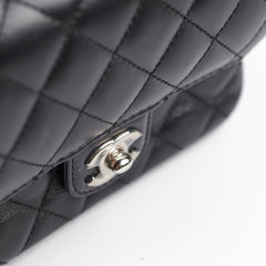 Chanel Double Camera Chevron Quilted Crossbody Bag Black/Dark Purple 26 series