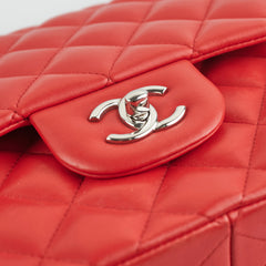 Chanel Jumbo Lambskin Red
