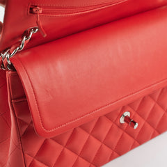 Chanel Jumbo Lambskin Red