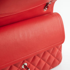 Chanel Jumbo Lambskin Red